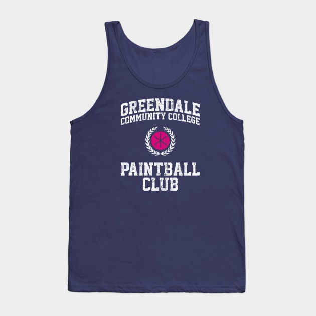 Greendale Community College Paintball Club Tank Top by huckblade